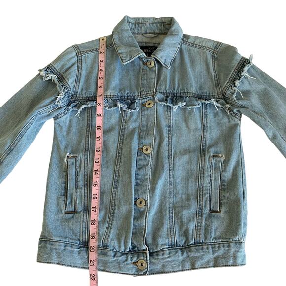 Via Penny Lane Reworked Apparel | Pink Floyd Custom Distressed Denim Jacket - Picture 2 of 10